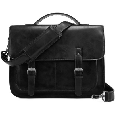 Durable PU Leather Shoulder Messenger Bag Briefcase Laptop Bag