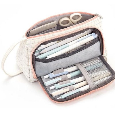 New High-quality Zipper Cosmetic Pencil Pouch Pencil Case for School